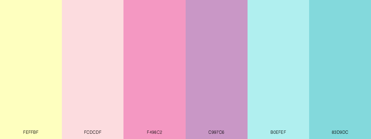 Paleta de Colores Pasteles [Combinaciones + Códigos]